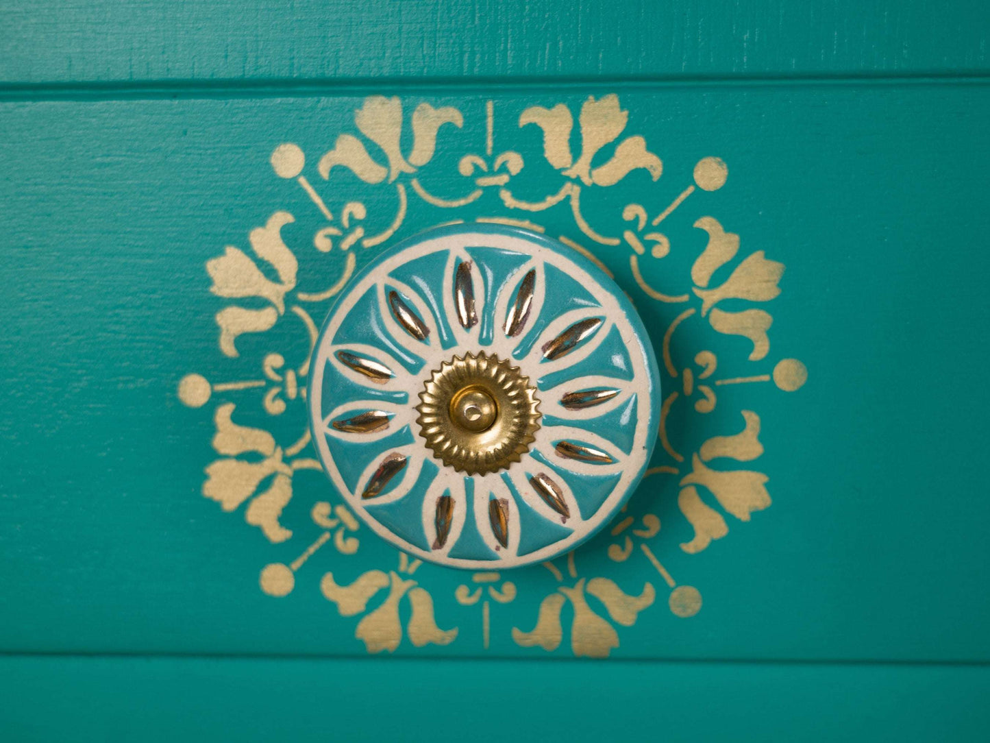 Vintage Upcycled MCM Mid Century Lebus Chest of Drawers