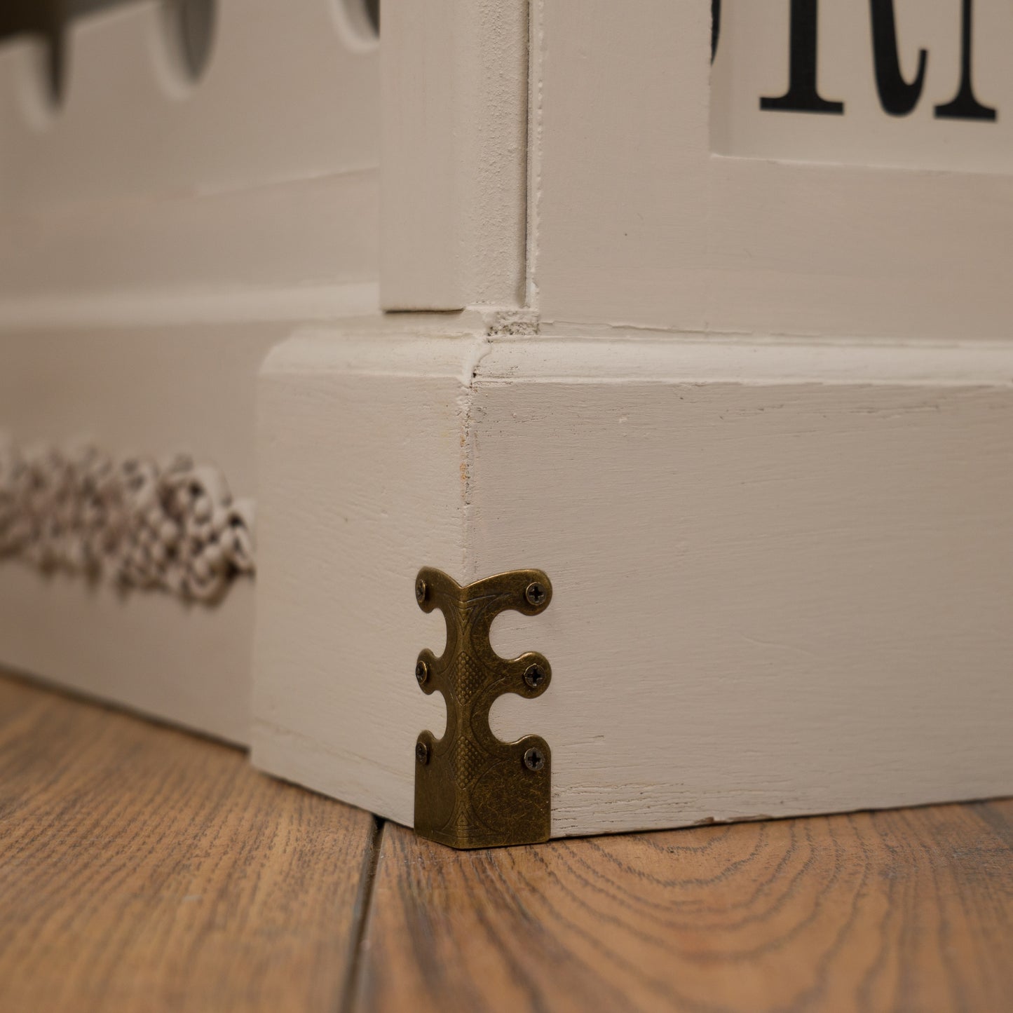 Upcycled Vintage Wine Rack Cabinet | Neutral Café Style Painted Furniture