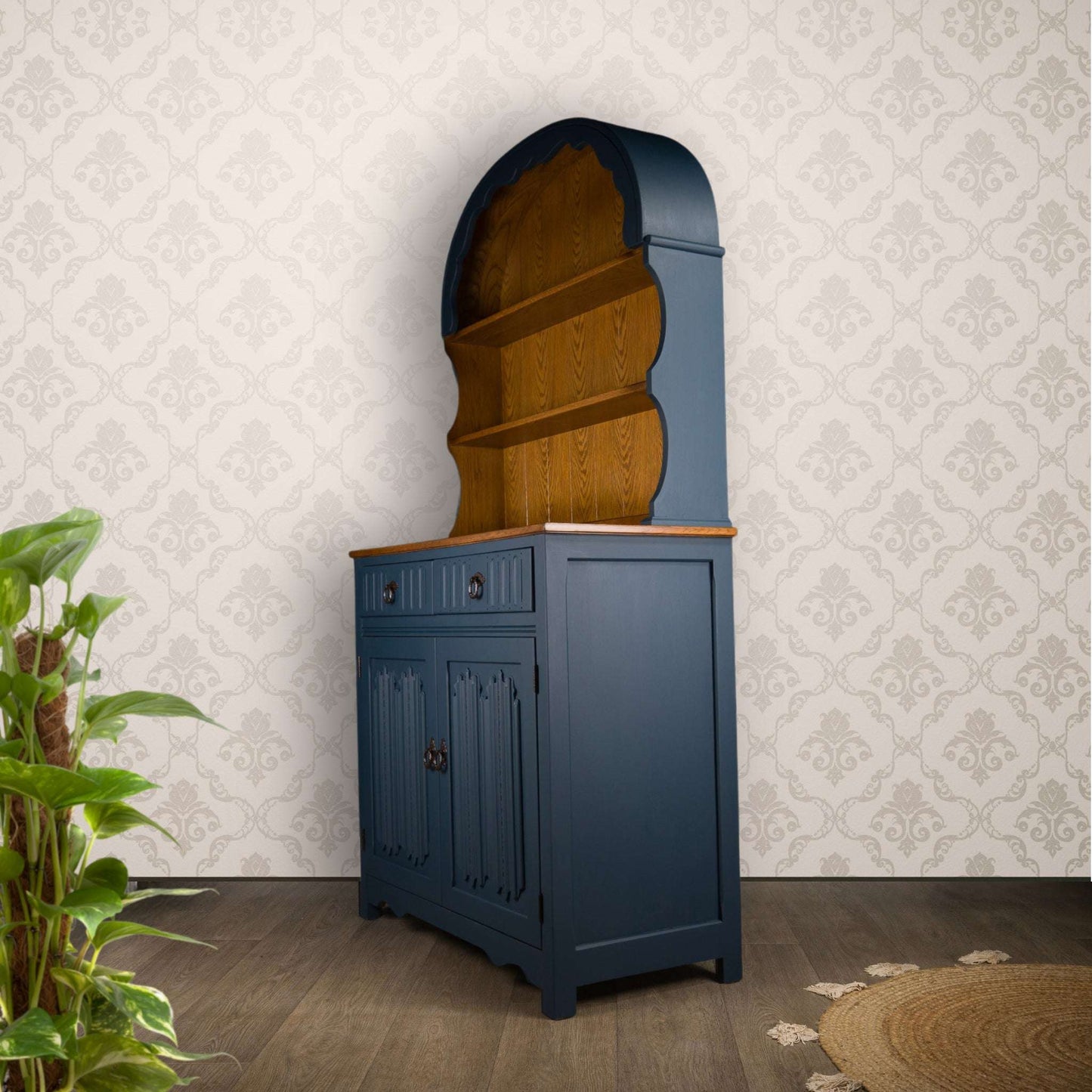 Solid Oak Vintage Upcycled Kitchen Dutch Dresser