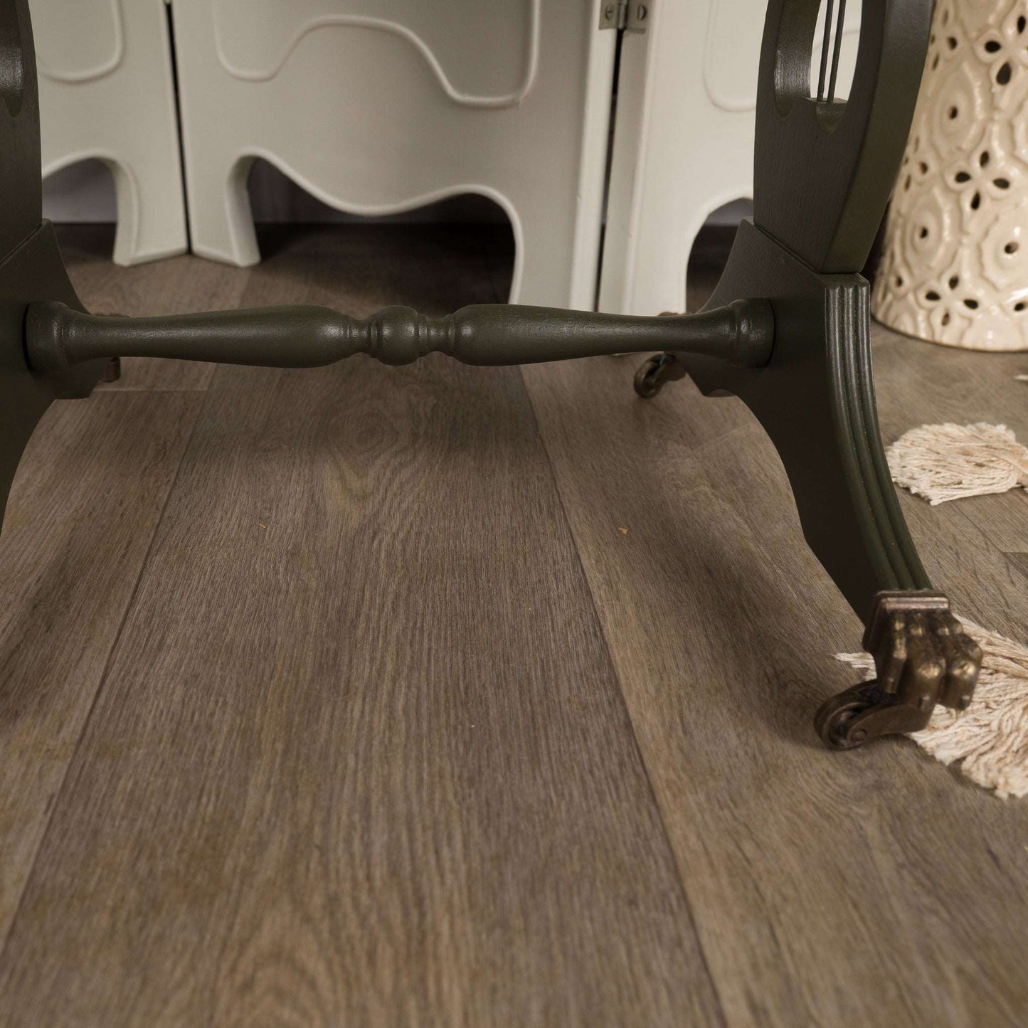 Upcycled Regency Style Drop Leaf Side Table