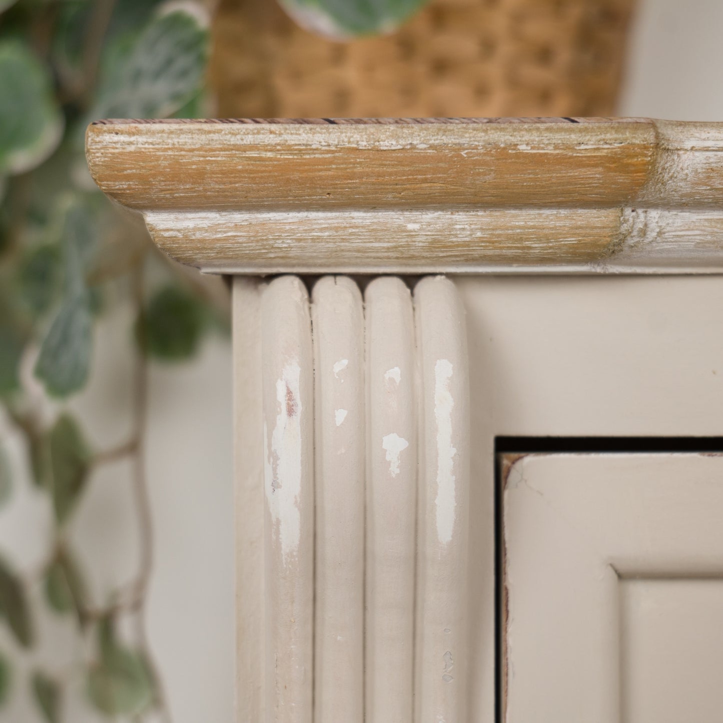 Upcycled Vintage Wine Rack Cabinet | Neutral Café Style Painted Furniture