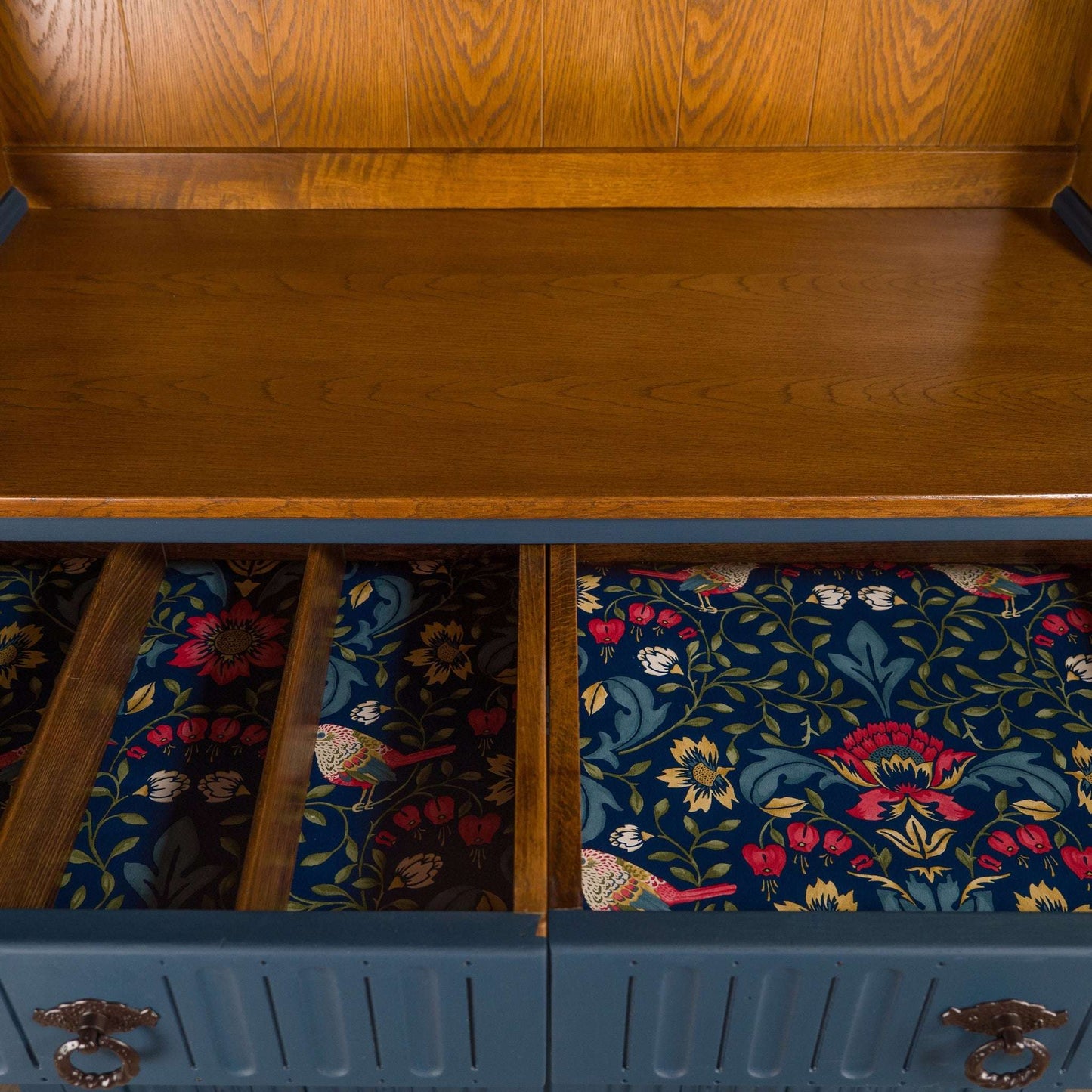 Solid Oak Vintage Upcycled Kitchen Dutch Dresser