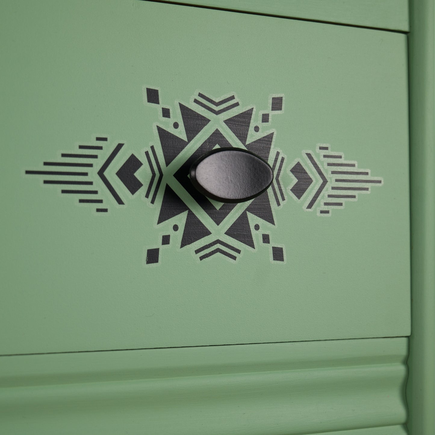 Vintage Upcycled MCM Mid Century Chest of Drawers