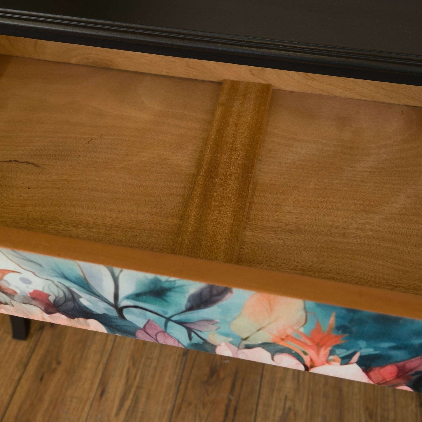 Vintage Upcycled Floral Decoupage Painted Chest of Drawers