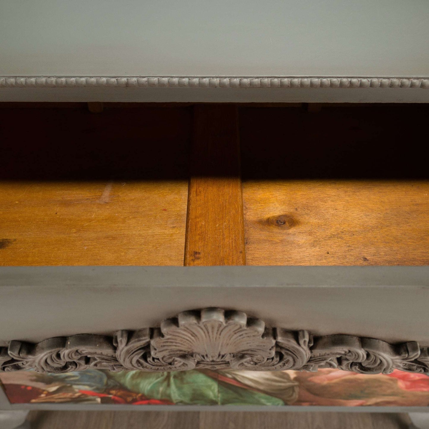 Vintage Upcycled Decoupage Cabinet