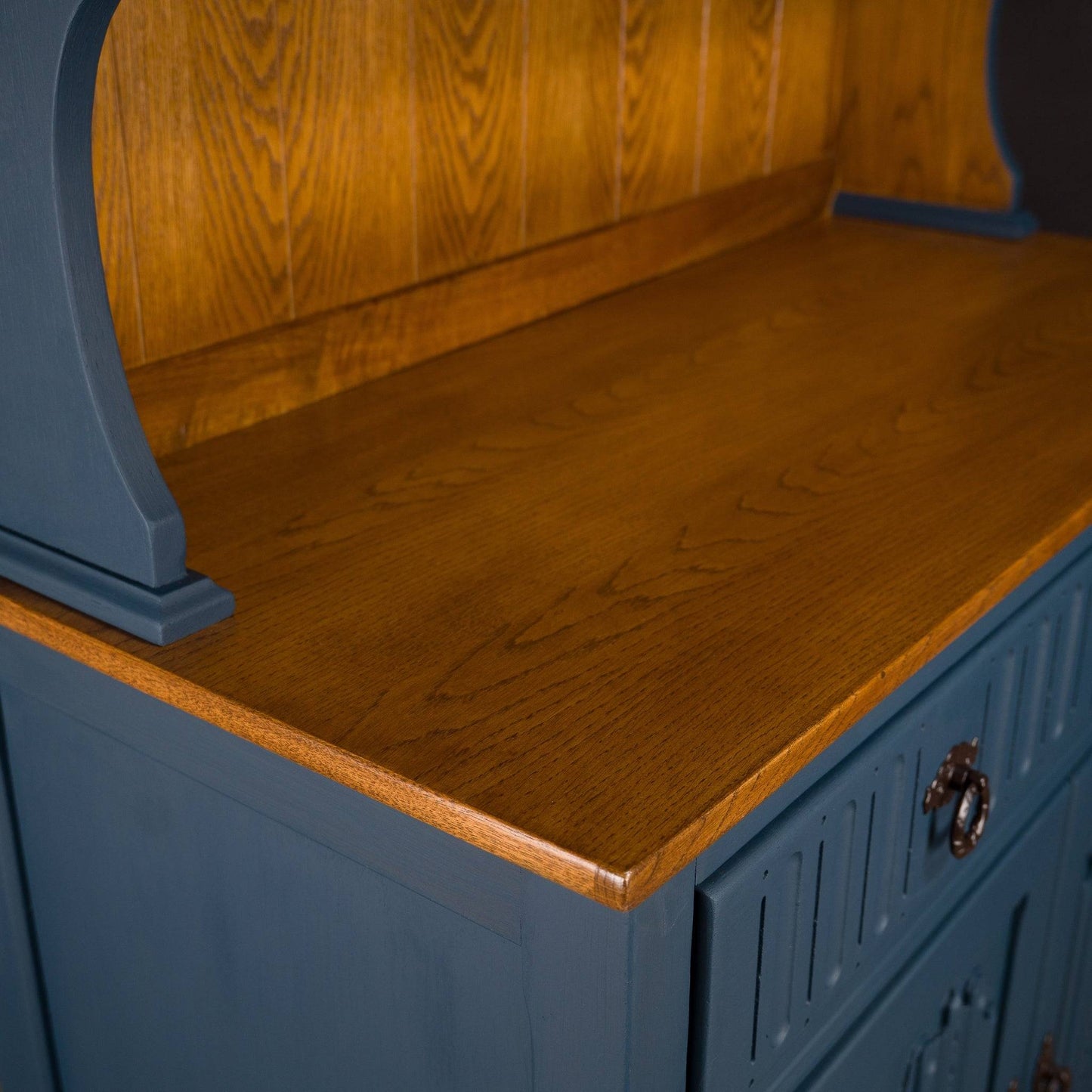 Solid Oak Vintage Upcycled Kitchen Dutch Dresser