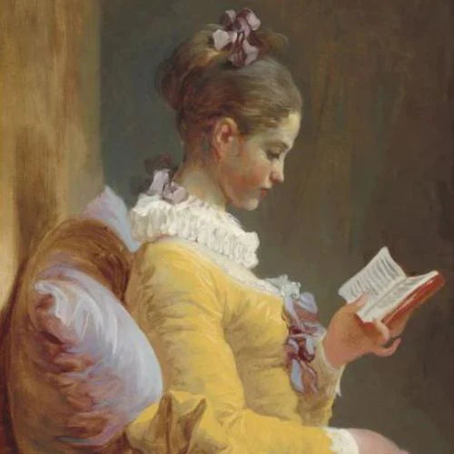 Young Girl Reading/Reverse Young Girl Reading