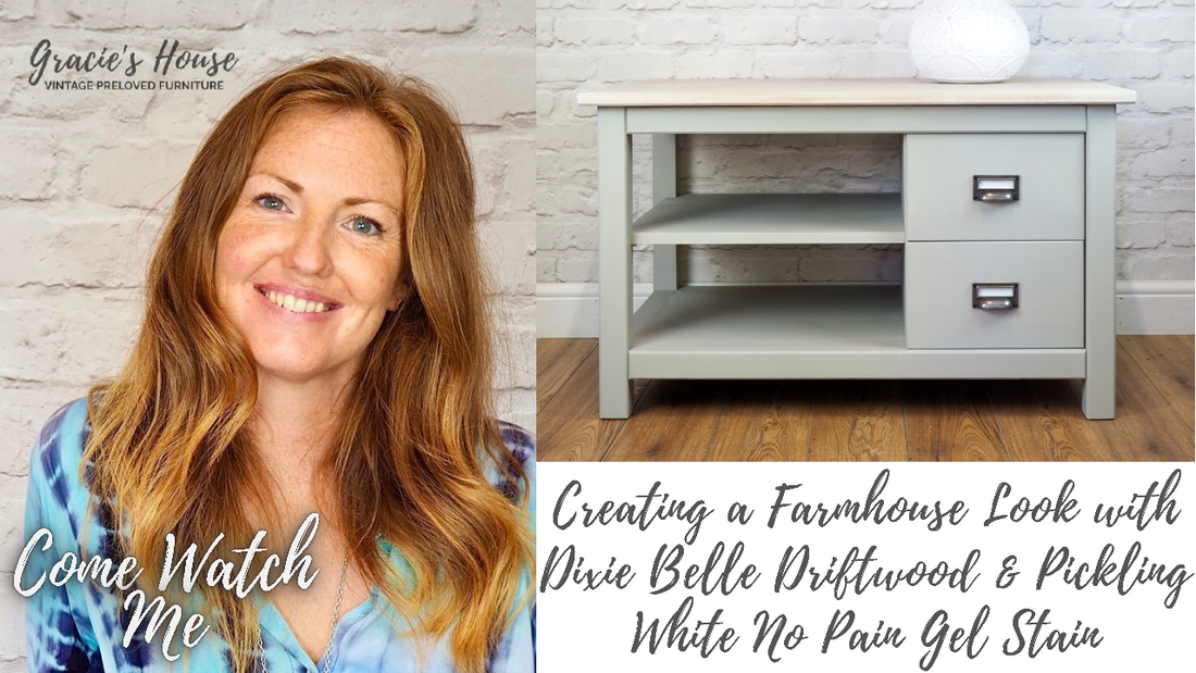Creating a Beachy Cottage Style Coffee Table Using Dixie Belle