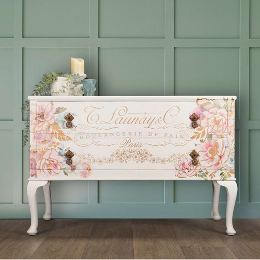 Vintage Upcycled White Chest of Drawers