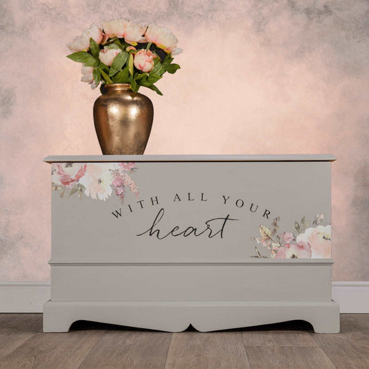 Solid Pine Painted Blanket Box