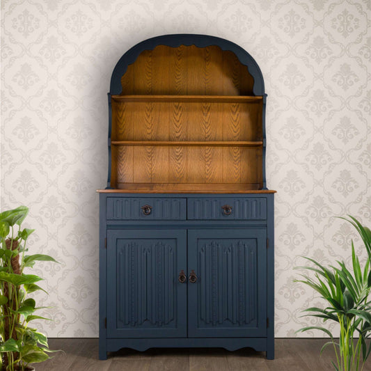 Solid Oak Vintage Upcycled Kitchen Dutch Dresser