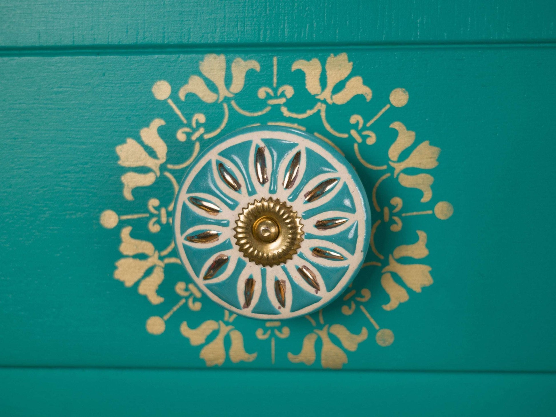 Vintage Upcycled MCM Mid Century Lebus Chest of Drawers