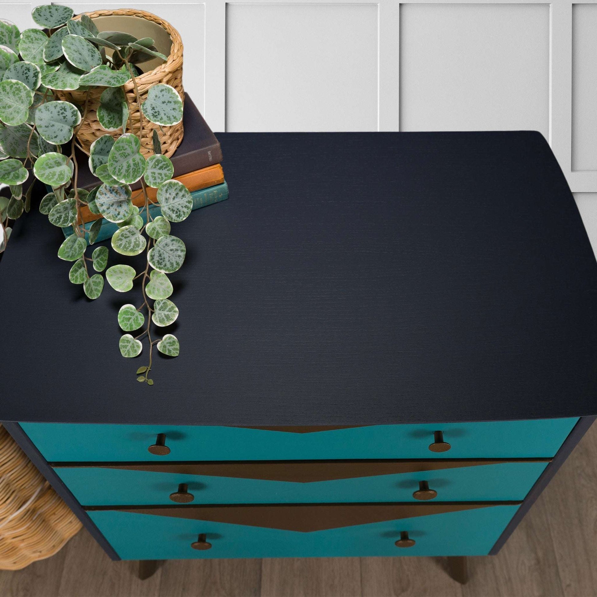 Vintage Upcycled MCM Mid Century Chest of Drawers