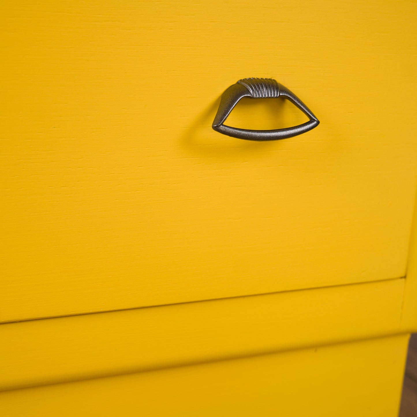 Vintage Upcycled Lebus Small Yellow Chest of Drawers