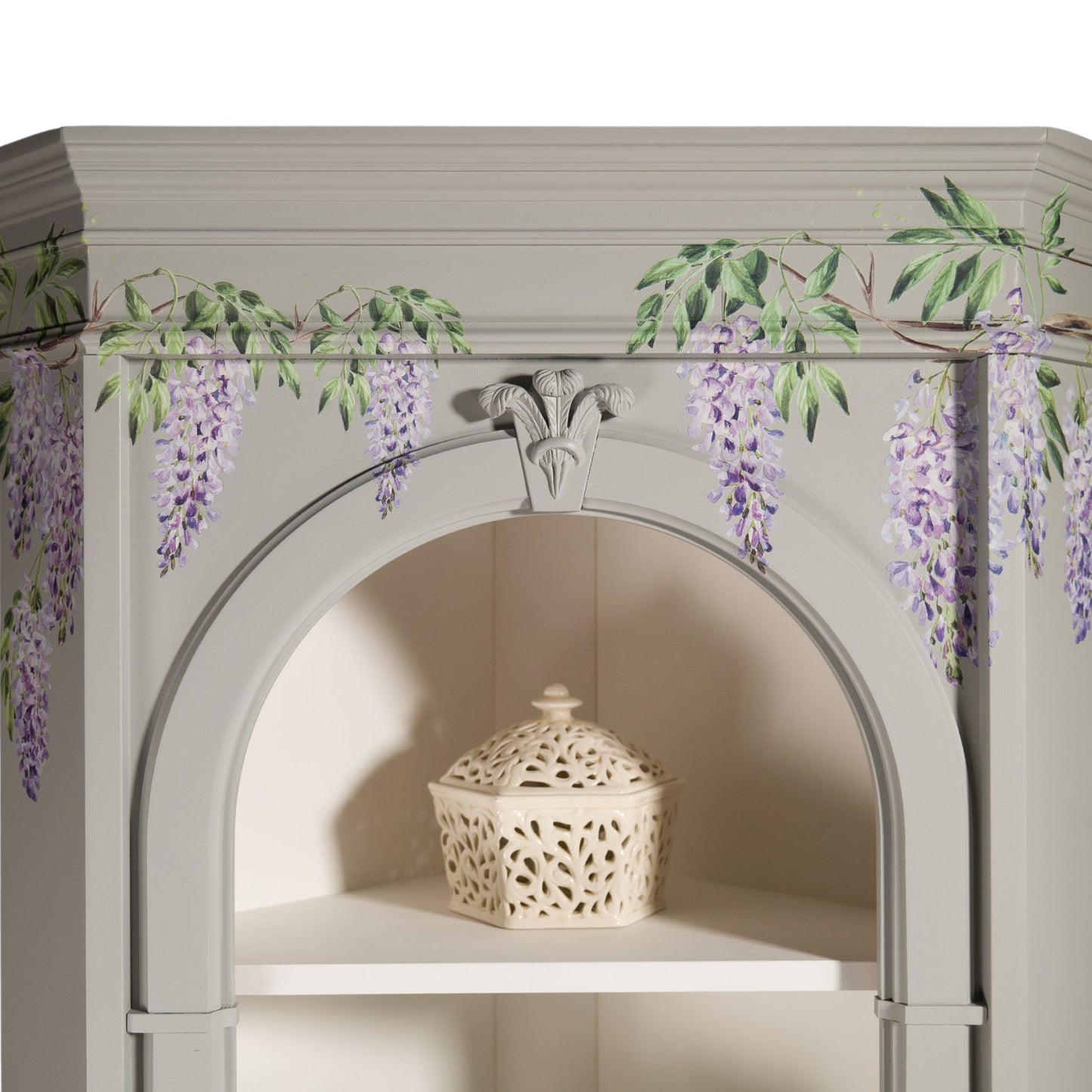 Vintage Upcycled Corner Cabinet