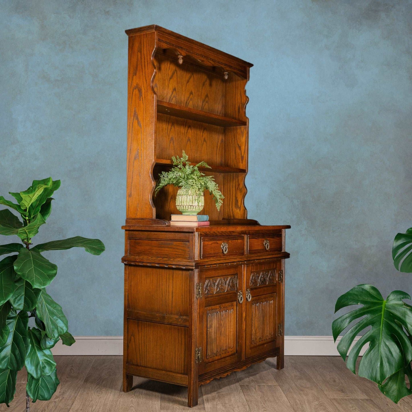 Vintage Old Charm Solid Oak Dresser