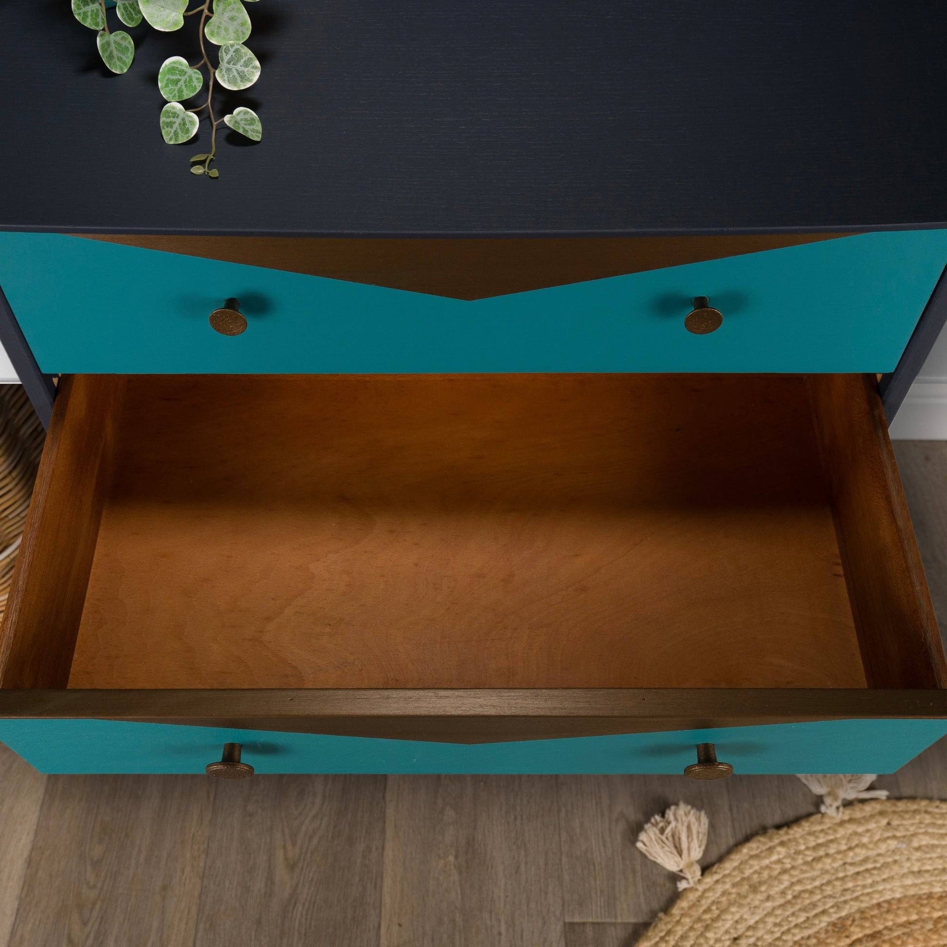 Vintage Upcycled MCM Mid Century Chest of Drawers