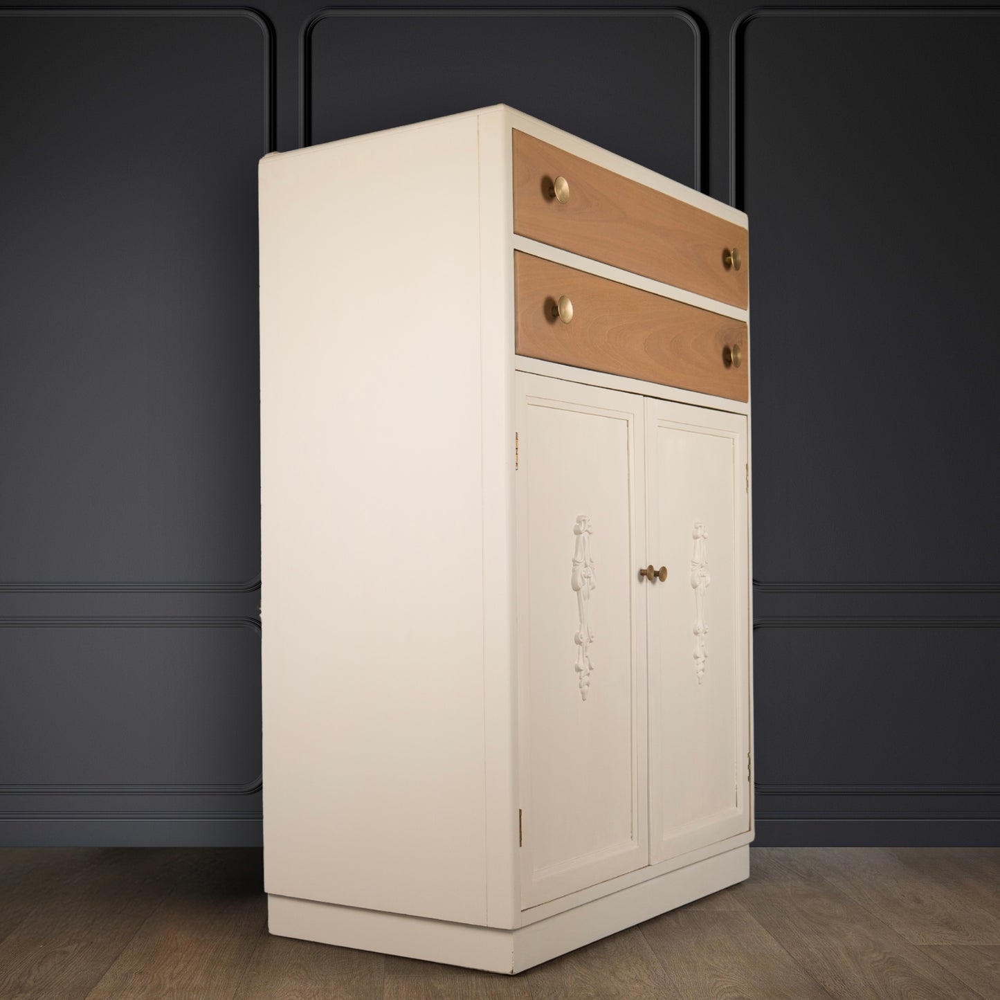 Vintage Upcycled Utility Cabinet Tallboy