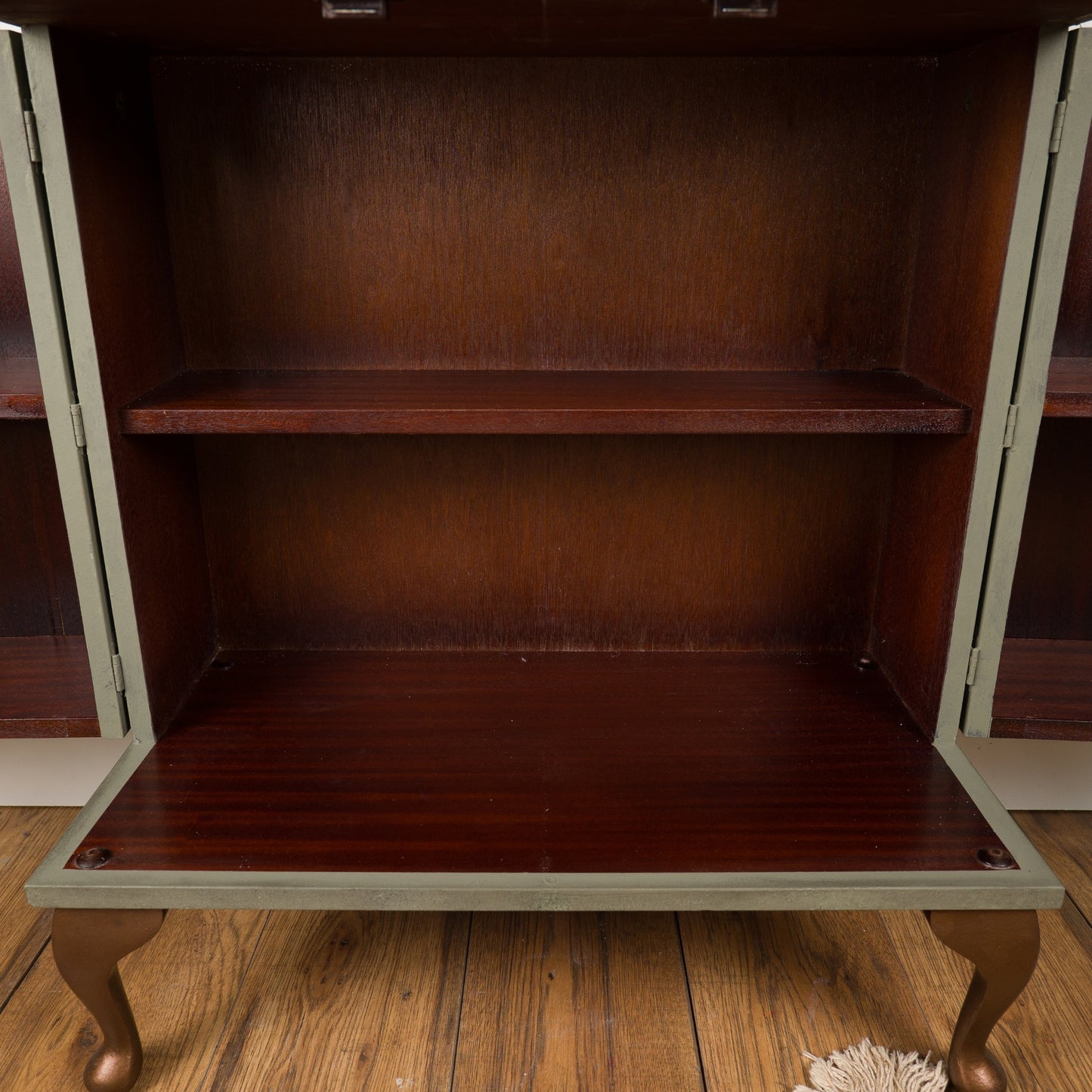 Vintage Cabinet | Hand-Painted Marion Davies Media Stand | Upcycled Furniture