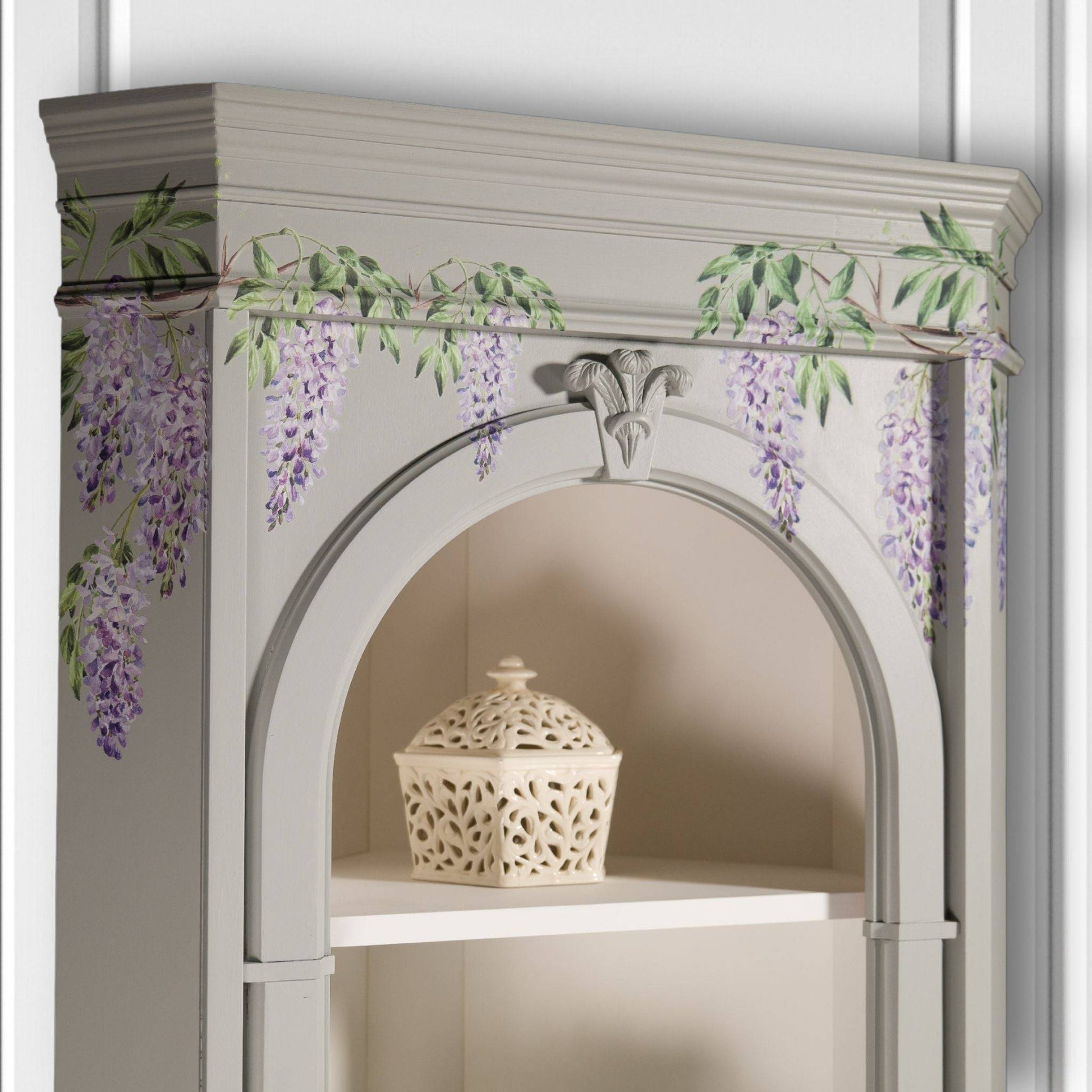 Vintage Upcycled Corner Cabinet