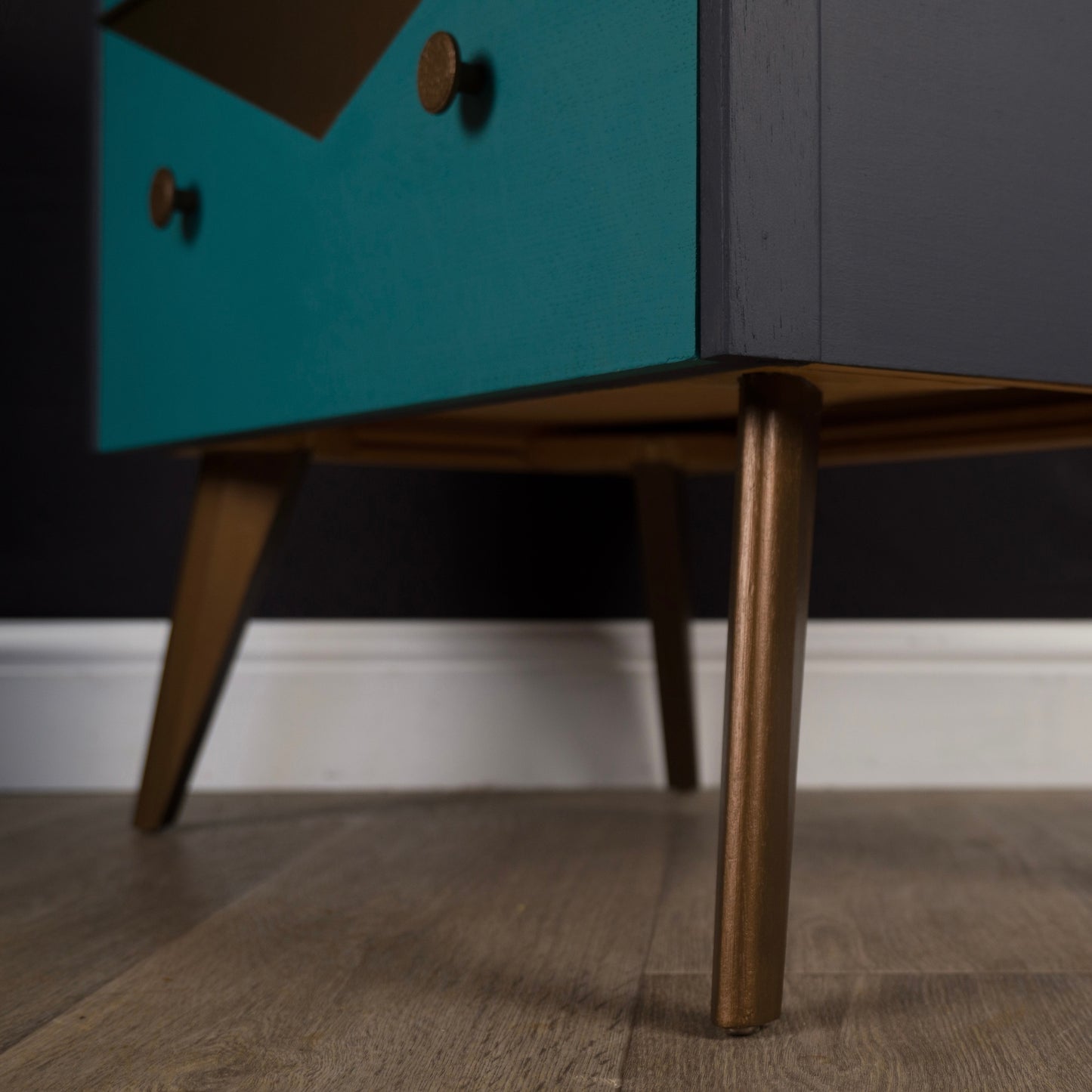 Vintage Upcycled MCM Mid Century Chest of Drawers