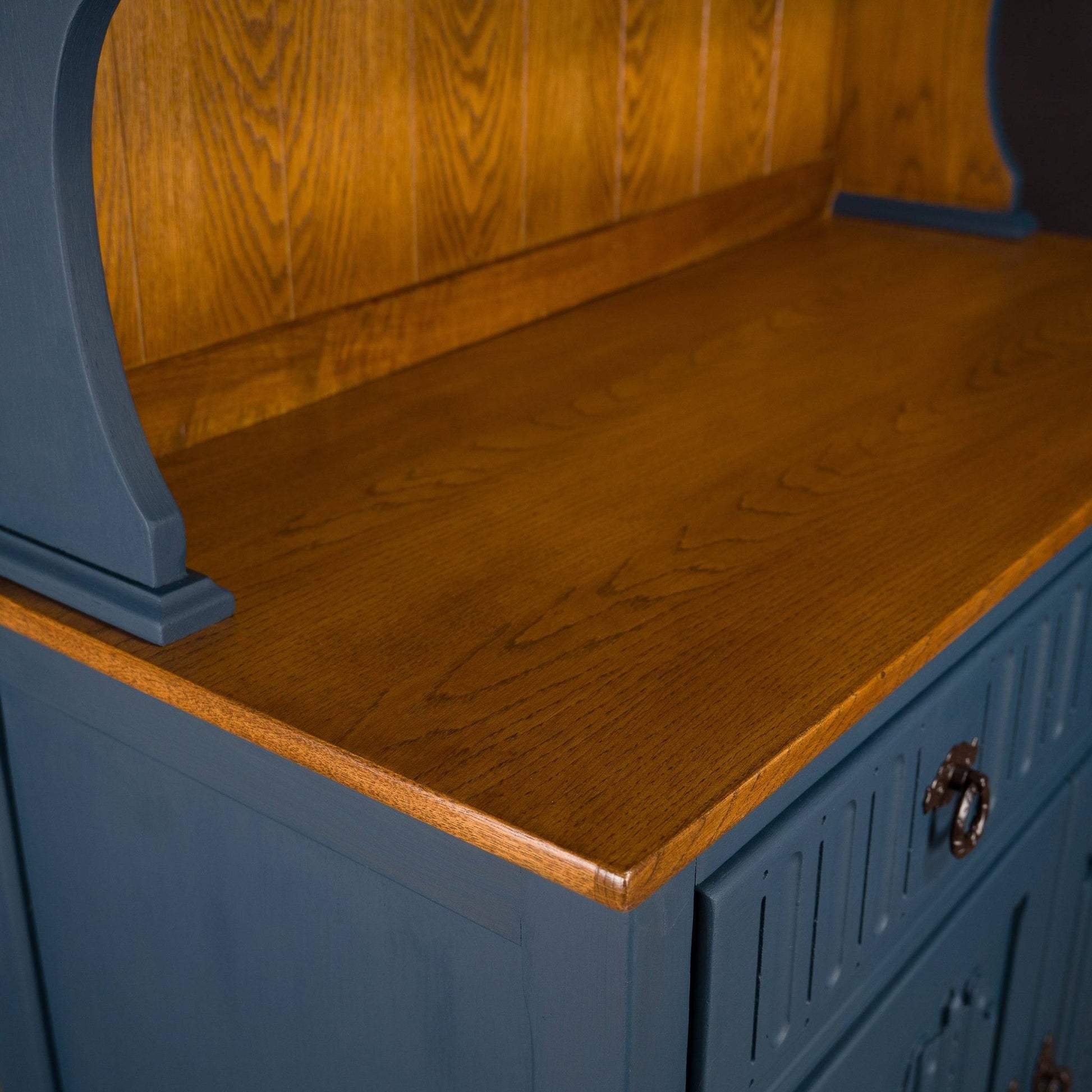 Solid Oak Vintage Upcycled Kitchen Dutch Dresser