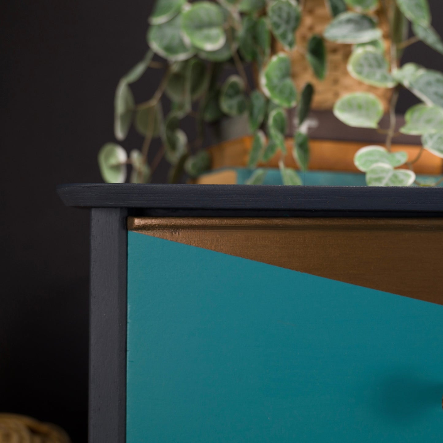 Vintage Upcycled MCM Mid Century Chest of Drawers