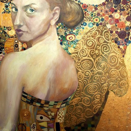 Mint by Michelle Decoupage Paper - Beautiful Woman in Gold