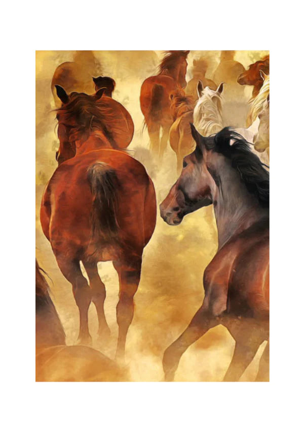 Mint by Michelle Decoupage Paper - Herd of Horses