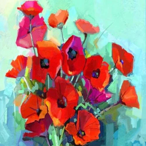 Mint by Michelle Decoupage Paper Poppies