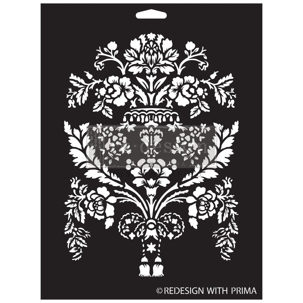 Redesign with Prima Chapelle Royale 9”x12” Stencil