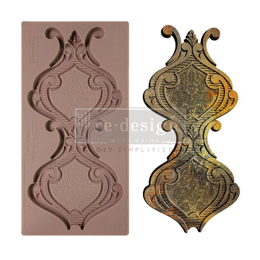 Redesign with Prima - CeCe Darling Damask Mould - 5"x10"
