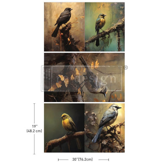 Redesign with Prima - Avian Dreamscape - Decoupage 3 pack