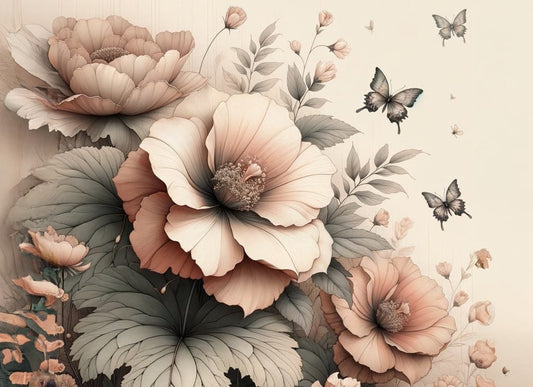 Mint by Michelle Decoupage Paper  Peach Petals